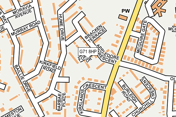 G71 8HP map - OS OpenMap – Local (Ordnance Survey) G71 8HP map - OS OpenMap – Local (Ordnance Survey)