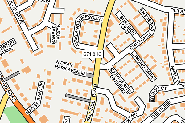 G71 8HQ map - OS OpenMap – Local (Ordnance Survey) G71 8HQ map - OS OpenMap – Local (Ordnance Survey)