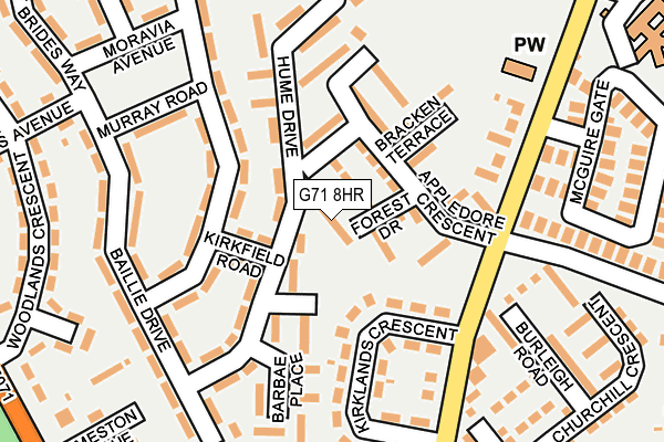 G71 8HR map - OS OpenMap – Local (Ordnance Survey) G71 8HR map - OS OpenMap – Local (Ordnance Survey)