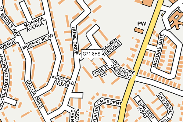 G71 8HS map - OS OpenMap – Local (Ordnance Survey) G71 8HS map - OS OpenMap – Local (Ordnance Survey)