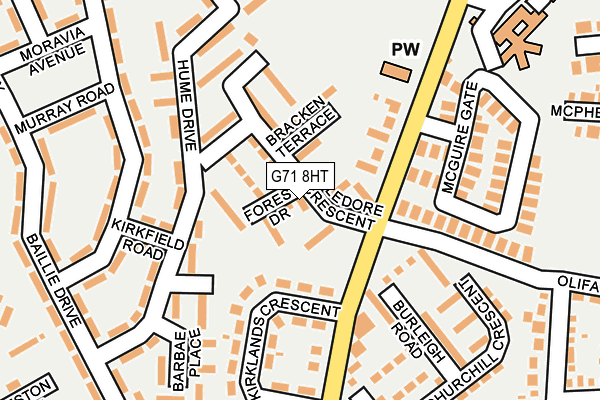 G71 8HT map - OS OpenMap – Local (Ordnance Survey) G71 8HT map - OS OpenMap – Local (Ordnance Survey)