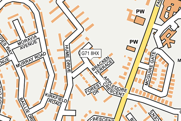 G71 8HX map - OS OpenMap – Local (Ordnance Survey) G71 8HX map - OS OpenMap – Local (Ordnance Survey)