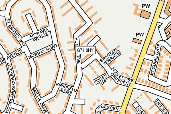 G71 8HY map - OS OpenMap – Local (Ordnance Survey) G71 8HY map - OS OpenMap – Local (Ordnance Survey)
