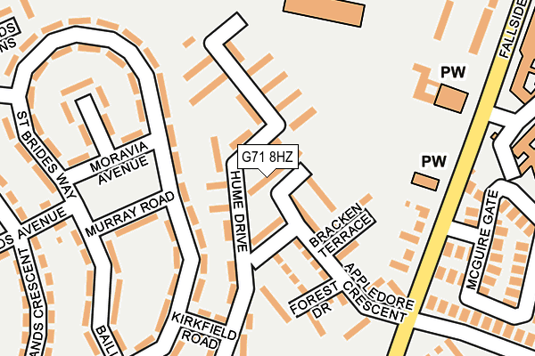 G71 8HZ map - OS OpenMap – Local (Ordnance Survey) G71 8HZ map - OS OpenMap – Local (Ordnance Survey)