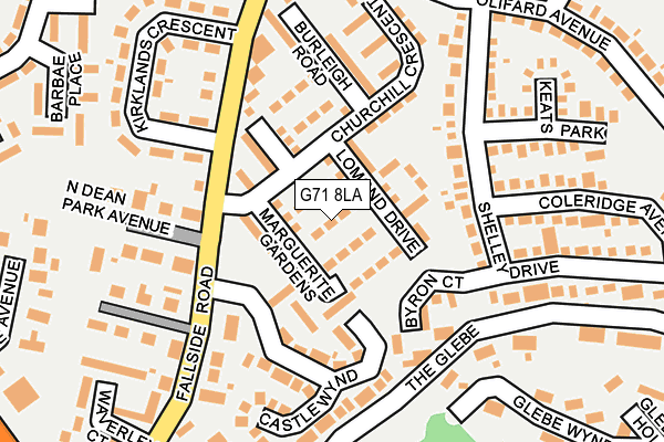 G71 8LA map - OS OpenMap – Local (Ordnance Survey) G71 8LA map - OS OpenMap – Local (Ordnance Survey)