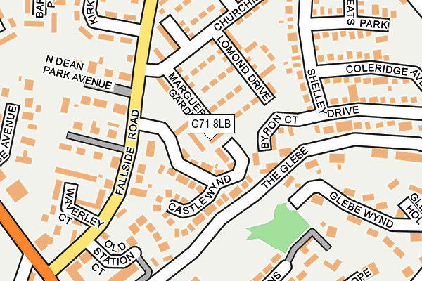 G71 8LB map - OS OpenMap – Local (Ordnance Survey) G71 8LB map - OS OpenMap – Local (Ordnance Survey)