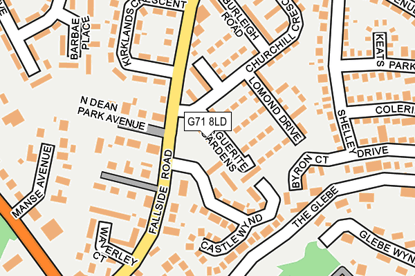 G71 8LD map - OS OpenMap – Local (Ordnance Survey) G71 8LD map - OS OpenMap – Local (Ordnance Survey)