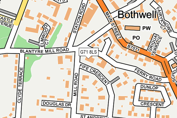 G71 8LS map - OS OpenMap – Local (Ordnance Survey) G71 8LS map - OS OpenMap – Local (Ordnance Survey)