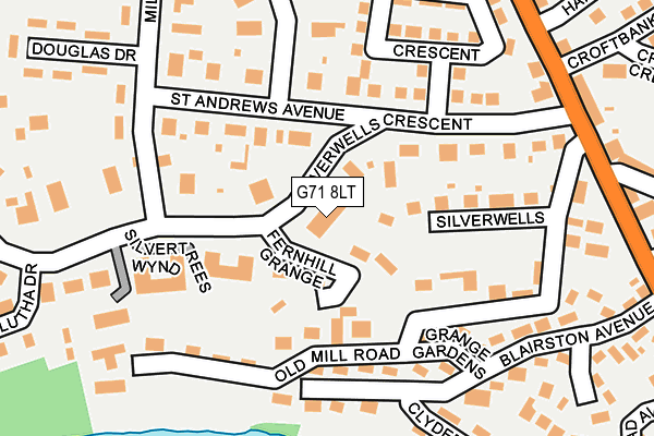 G71 8LT map - OS OpenMap – Local (Ordnance Survey) G71 8LT map - OS OpenMap – Local (Ordnance Survey)