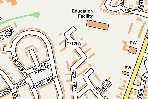 G71 8LW map - OS OpenMap – Local (Ordnance Survey) G71 8LW map - OS OpenMap – Local (Ordnance Survey)