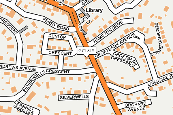 G71 8LY map - OS OpenMap – Local (Ordnance Survey) G71 8LY map - OS OpenMap – Local (Ordnance Survey)