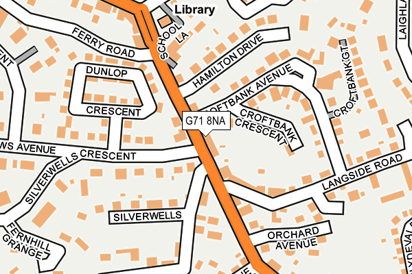 G71 8NA map - OS OpenMap – Local (Ordnance Survey) G71 8NA map - OS OpenMap – Local (Ordnance Survey)