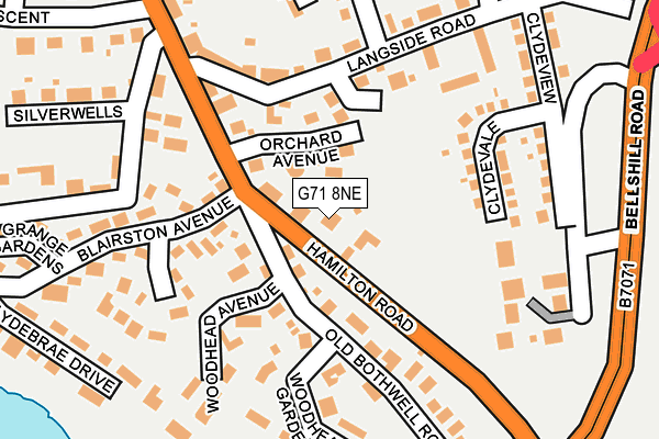 G71 8NE map - OS OpenMap – Local (Ordnance Survey) G71 8NE map - OS OpenMap – Local (Ordnance Survey)