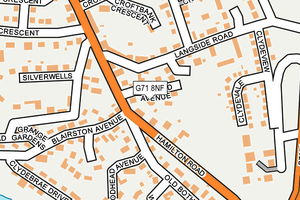 G71 8NF map - OS OpenMap – Local (Ordnance Survey) G71 8NF map - OS OpenMap – Local (Ordnance Survey)