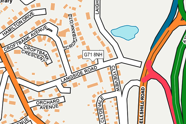G71 8NH map - OS OpenMap – Local (Ordnance Survey) G71 8NH map - OS OpenMap – Local (Ordnance Survey)
