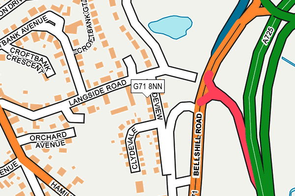 G71 8NN map - OS OpenMap – Local (Ordnance Survey) G71 8NN map - OS OpenMap – Local (Ordnance Survey)