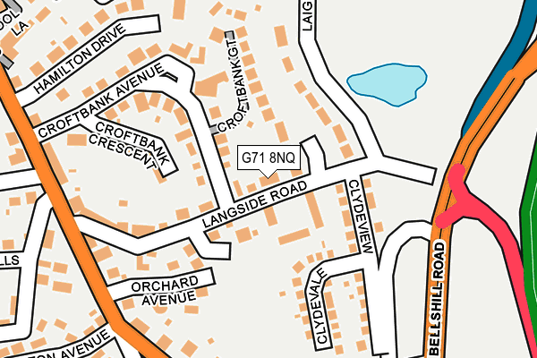 G71 8NQ map - OS OpenMap – Local (Ordnance Survey) G71 8NQ map - OS OpenMap – Local (Ordnance Survey)