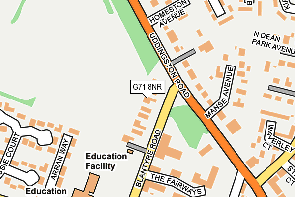 G71 8NR map - OS OpenMap – Local (Ordnance Survey) G71 8NR map - OS OpenMap – Local (Ordnance Survey)