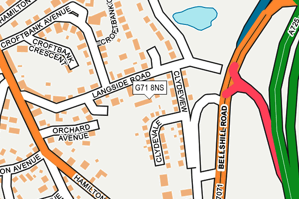 G71 8NS map - OS OpenMap – Local (Ordnance Survey) G71 8NS map - OS OpenMap – Local (Ordnance Survey)