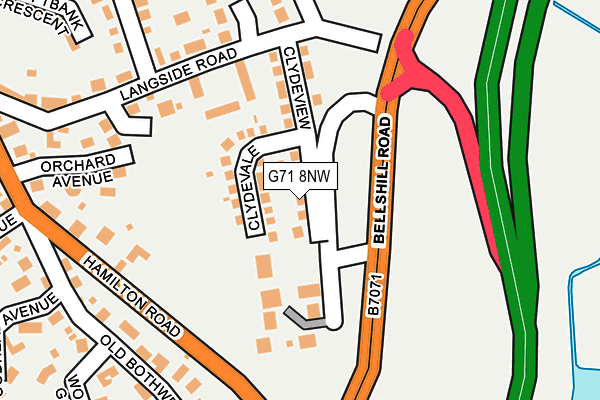 G71 8NW map - OS OpenMap – Local (Ordnance Survey) G71 8NW map - OS OpenMap – Local (Ordnance Survey)