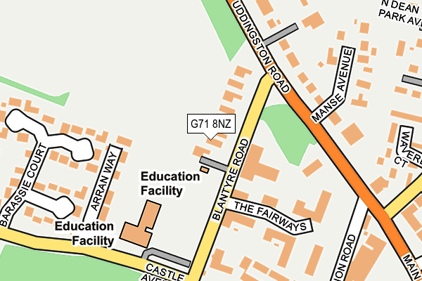 G71 8NZ map - OS OpenMap – Local (Ordnance Survey) G71 8NZ map - OS OpenMap – Local (Ordnance Survey)