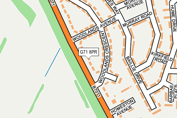 G71 8PR map - OS OpenMap – Local (Ordnance Survey) G71 8PR map - OS OpenMap – Local (Ordnance Survey)