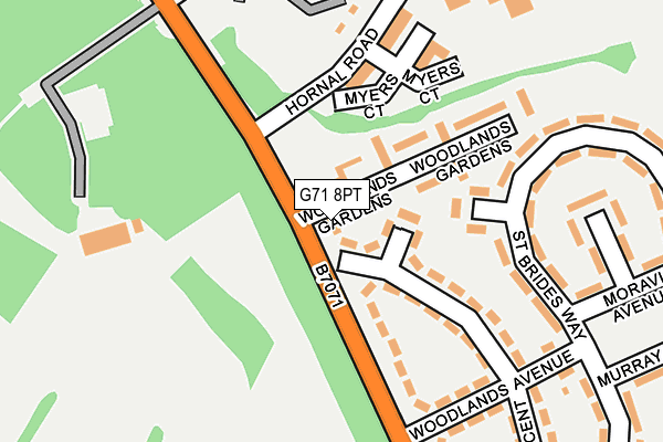 G71 8PT map - OS OpenMap – Local (Ordnance Survey) G71 8PT map - OS OpenMap – Local (Ordnance Survey)