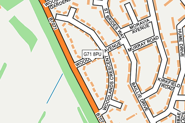 G71 8PU map - OS OpenMap – Local (Ordnance Survey) G71 8PU map - OS OpenMap – Local (Ordnance Survey)