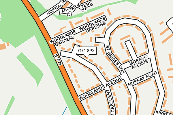 G71 8PX map - OS OpenMap – Local (Ordnance Survey) G71 8PX map - OS OpenMap – Local (Ordnance Survey)