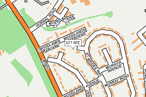 G71 8PZ map - OS OpenMap – Local (Ordnance Survey) G71 8PZ map - OS OpenMap – Local (Ordnance Survey)