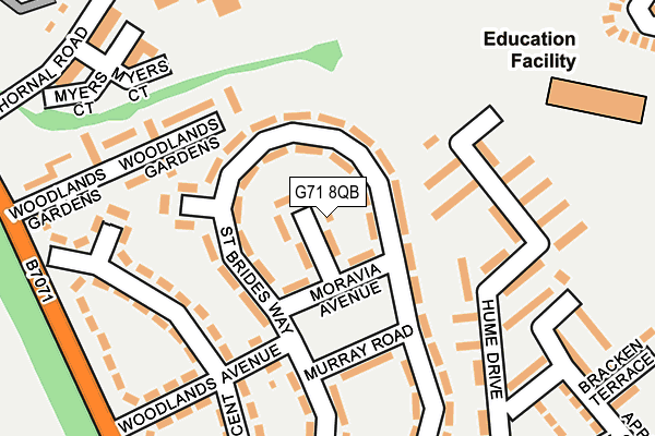 G71 8QB map - OS OpenMap – Local (Ordnance Survey) G71 8QB map - OS OpenMap – Local (Ordnance Survey)