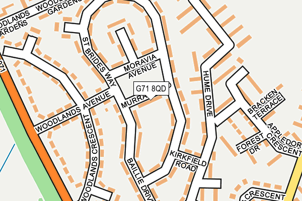 G71 8QD map - OS OpenMap – Local (Ordnance Survey) G71 8QD map - OS OpenMap – Local (Ordnance Survey)