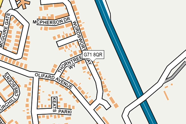G71 8QR map - OS OpenMap – Local (Ordnance Survey) G71 8QR map - OS OpenMap – Local (Ordnance Survey)