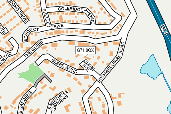 G71 8QX map - OS OpenMap – Local (Ordnance Survey) G71 8QX map - OS OpenMap – Local (Ordnance Survey)
