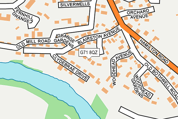G71 8QZ map - OS OpenMap – Local (Ordnance Survey) G71 8QZ map - OS OpenMap – Local (Ordnance Survey)