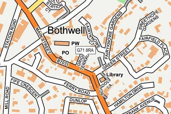 G71 8RA map - OS OpenMap – Local (Ordnance Survey) G71 8RA map - OS OpenMap – Local (Ordnance Survey)
