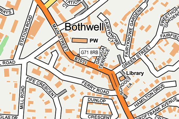 G71 8RB map - OS OpenMap – Local (Ordnance Survey) G71 8RB map - OS OpenMap – Local (Ordnance Survey)