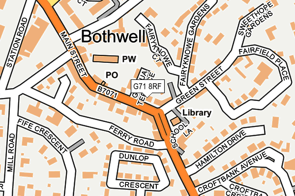 G71 8RF map - OS OpenMap – Local (Ordnance Survey) G71 8RF map - OS OpenMap – Local (Ordnance Survey)