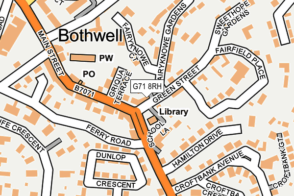 G71 8RH map - OS OpenMap – Local (Ordnance Survey) G71 8RH map - OS OpenMap – Local (Ordnance Survey)