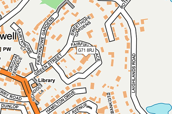 G71 8RJ map - OS OpenMap – Local (Ordnance Survey) G71 8RJ map - OS OpenMap – Local (Ordnance Survey)