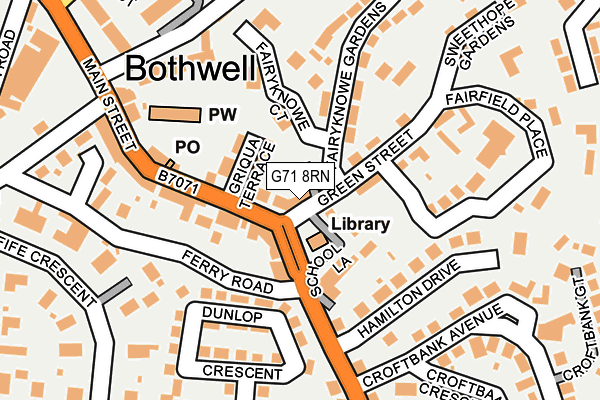 G71 8RN map - OS OpenMap – Local (Ordnance Survey) G71 8RN map - OS OpenMap – Local (Ordnance Survey)