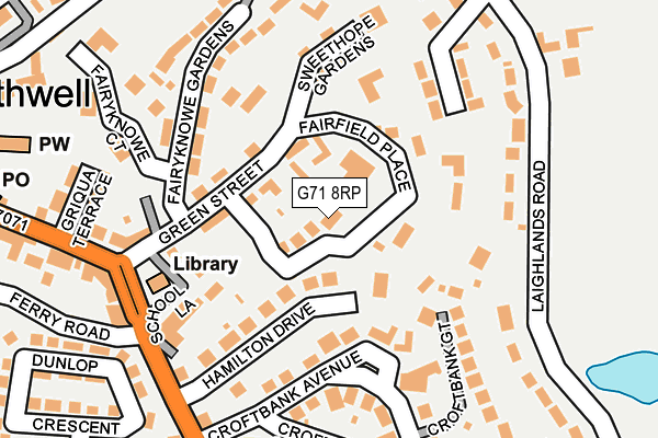 G71 8RP map - OS OpenMap – Local (Ordnance Survey) G71 8RP map - OS OpenMap – Local (Ordnance Survey)