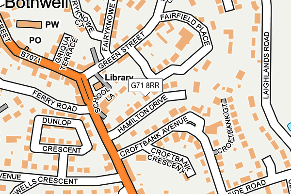 G71 8RR map - OS OpenMap – Local (Ordnance Survey) G71 8RR map - OS OpenMap – Local (Ordnance Survey)
