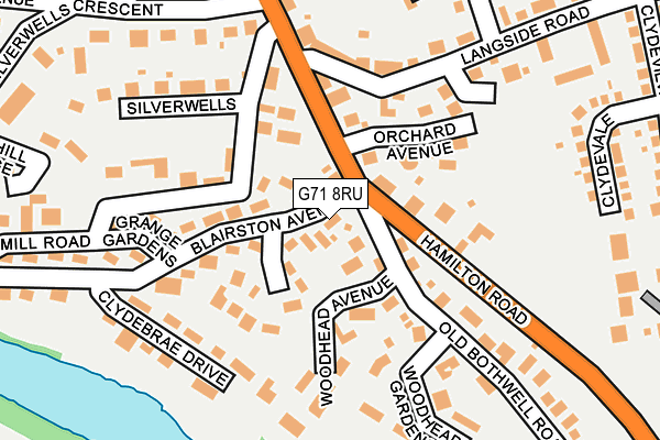 G71 8RU map - OS OpenMap – Local (Ordnance Survey) G71 8RU map - OS OpenMap – Local (Ordnance Survey)