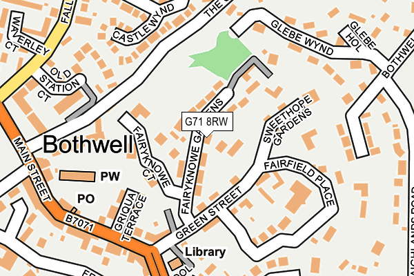G71 8RW map - OS OpenMap – Local (Ordnance Survey) G71 8RW map - OS OpenMap – Local (Ordnance Survey)