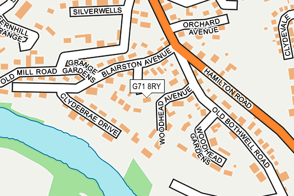 G71 8RY map - OS OpenMap – Local (Ordnance Survey) G71 8RY map - OS OpenMap – Local (Ordnance Survey)