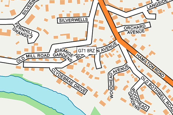 G71 8RZ map - OS OpenMap – Local (Ordnance Survey) G71 8RZ map - OS OpenMap – Local (Ordnance Survey)