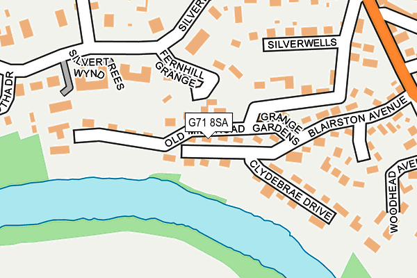 G71 8SA map - OS OpenMap – Local (Ordnance Survey) G71 8SA map - OS OpenMap – Local (Ordnance Survey)