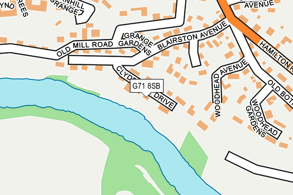 G71 8SB map - OS OpenMap – Local (Ordnance Survey) G71 8SB map - OS OpenMap – Local (Ordnance Survey)