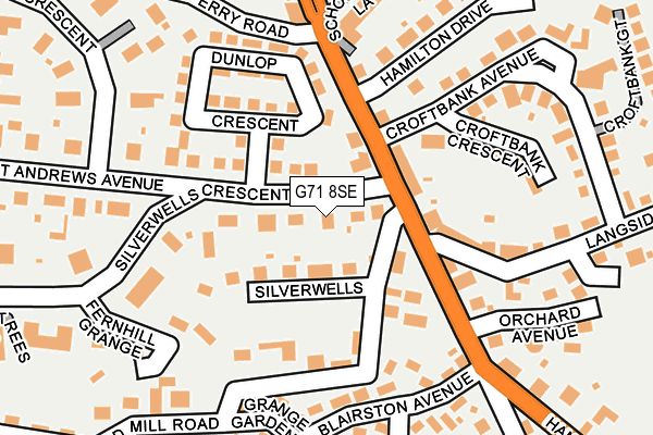 G71 8SE map - OS OpenMap – Local (Ordnance Survey) G71 8SE map - OS OpenMap – Local (Ordnance Survey)